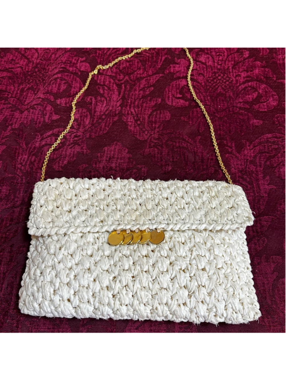 Vintage Rodo Designer Woven Clutch Eurosummer